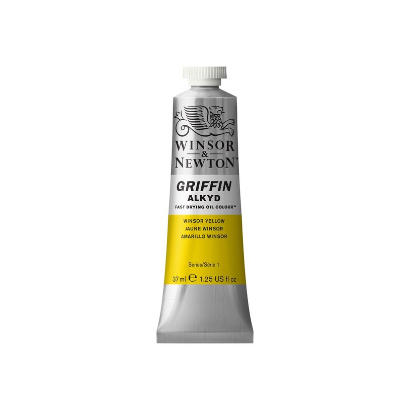 0094376916690-Winsor & Newton Griffin - Peinture - peinture à l'huile - jaune winsor - 37 ml-P_405203778_2-0