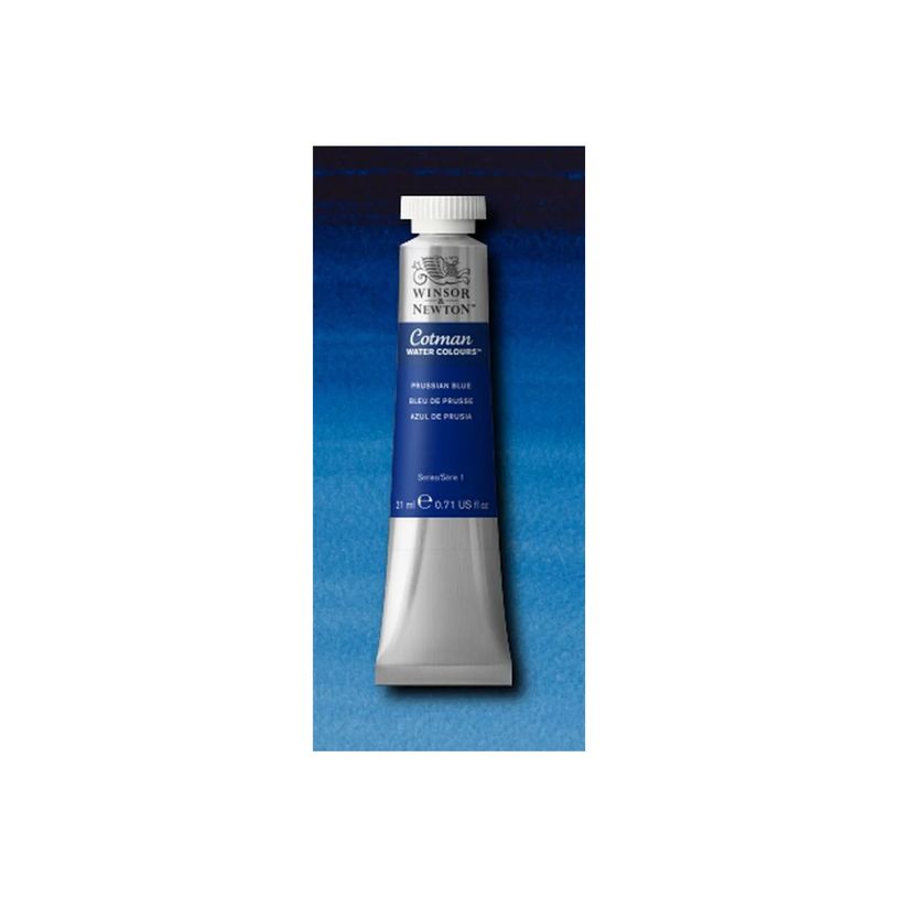 0094376902600-Winsor & Newton Cotman - Peinture - aquarelle - bleu prussien - transparent - 21 ml-P_405204240_1-0
