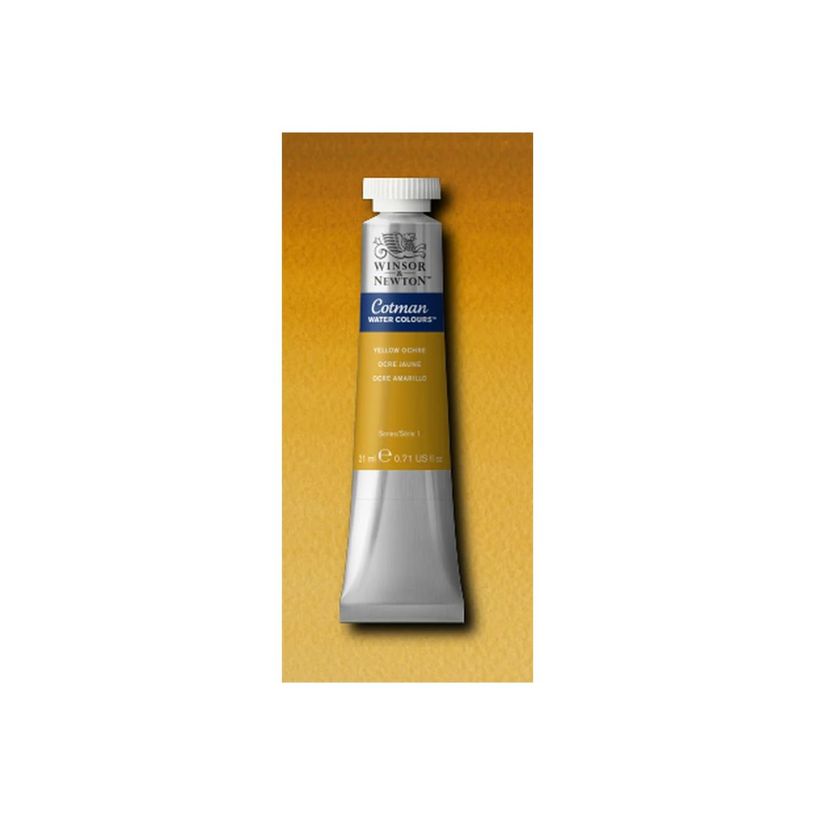 0094376902716-Winsor & Newton Cotman - Peinture - aquarelle - ocre jaune - opaque - 21 ml-P_405204257_1-0