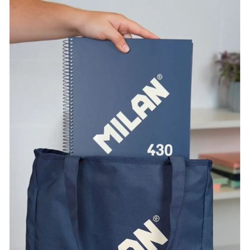8411574109143-BOLSO SHOPPER COLECCION 430 SINCE 1918 AZUL MARINO--2