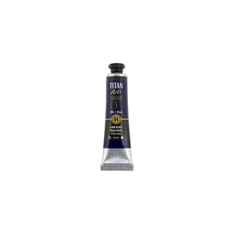 8712079488079-TITAN Arts Colores al óleo Extra Fino tubo 20 ml Negro humo N° 84 (190008406)--0