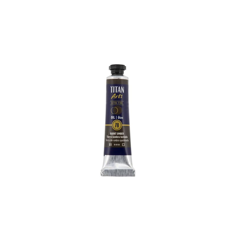 8712079488031-TITAN Arts Colores al óleo Extra Fino tubo 20 ml Tierra sombra tostada N° 78 (190007806)--0