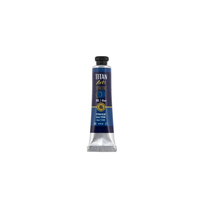 8712079487836-TITAN Arts Colores al óleo Extra Fino tubo 20 ml Azul  N° 46 (190004606)--0