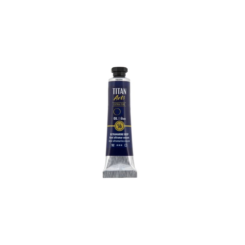 8712079487911-TITAN Arts Colores al óleo Extra Fino tubo 20 ml Azul ultramar oscuro N° 56 (190005606)--0