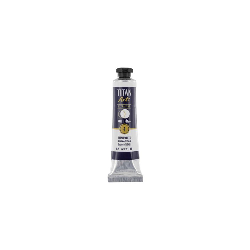 8712079487584-TITAN Arts Colores al óleo Extra Fino tubo 20 ml Blanco N° 4 (190000406)--0