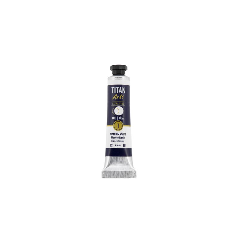8712079487577-TITAN Arts Colores al óleo Extra Fino tubo 20 ml Blanco titanio N° 1 (190000106)--0
