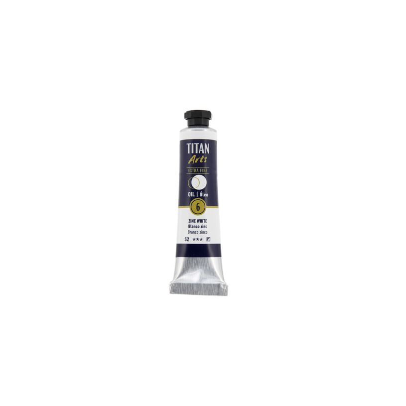 8712079487591-TITAN Arts Colores al óleo Extra Fino tubo 20 ml Blanco zinc N° 6 (190000606)--0