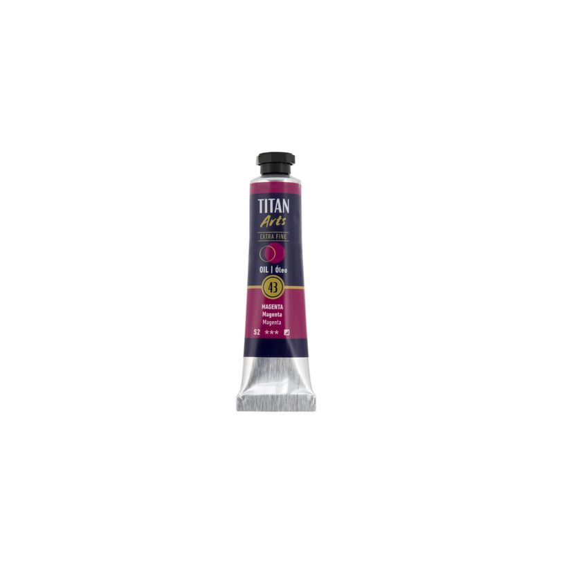 8712079487805-TITAN Arts Colores al óleo Extra Fino tubo 20 ml Magenta N° 43 (190004306)--0