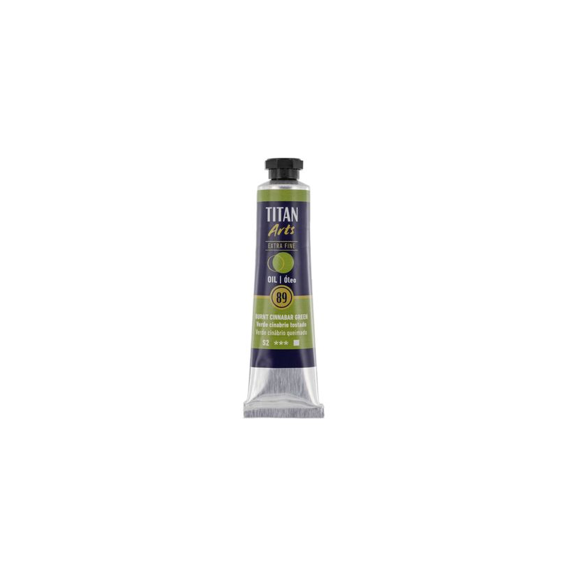 8712079488369-TITAN Arts Colores al óleo Extra Fino tubo 20 ml Verde cinabrio tostado N° 89 (190008906)--0
