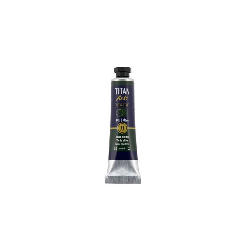 8712079488338-TITAN Arts Colores al óleo Extra Fino tubo 20 ml Verde oliva N° 73 (190007306)--0
