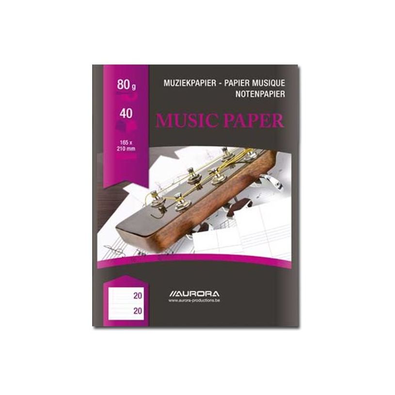 5411028011254-Aurora Raphael - Livre de musique - 165 x 210 mm - 20 feuilles / 40 pages - blanc extra - -P_405216534_1-0