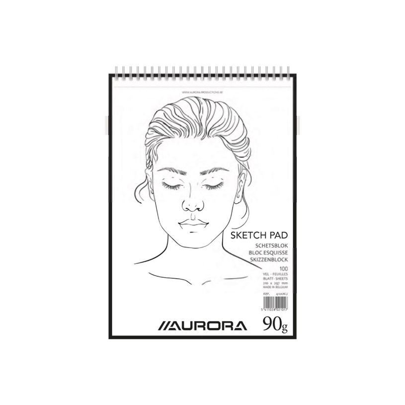 5411028021192-Aurora Art & Craft - Carnet d'esquisses - reliure à anneaux métalliques - A3 - 100 pages-P_405216543_1-0