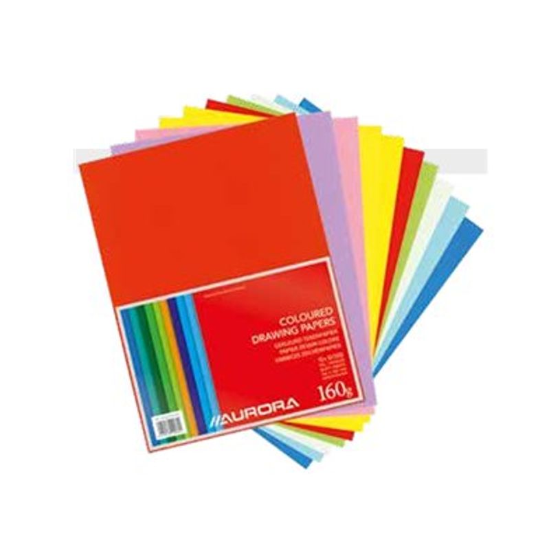 5411028090624-Aurora Art & Craft - Feuille volante de papier à dessin - A4 Plus - 100 pages - couleurs -P_405216555_1-0