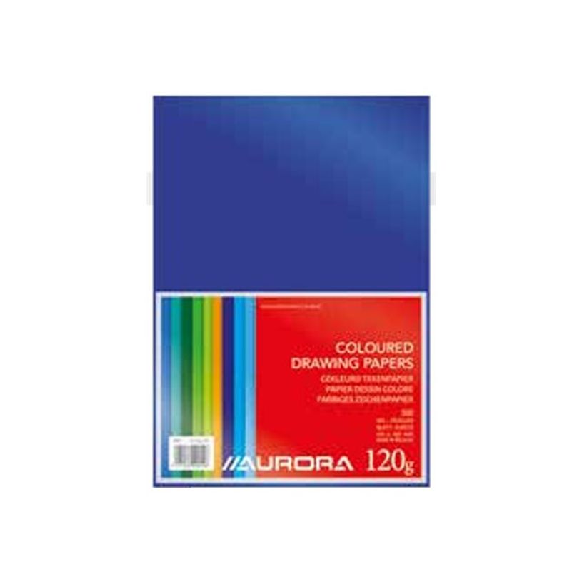 5411028090433-Aurora Art & Craft - Feuille volante de papier à dessin - A4 - 100 pages - vert foncé - -P_405216563_1-0