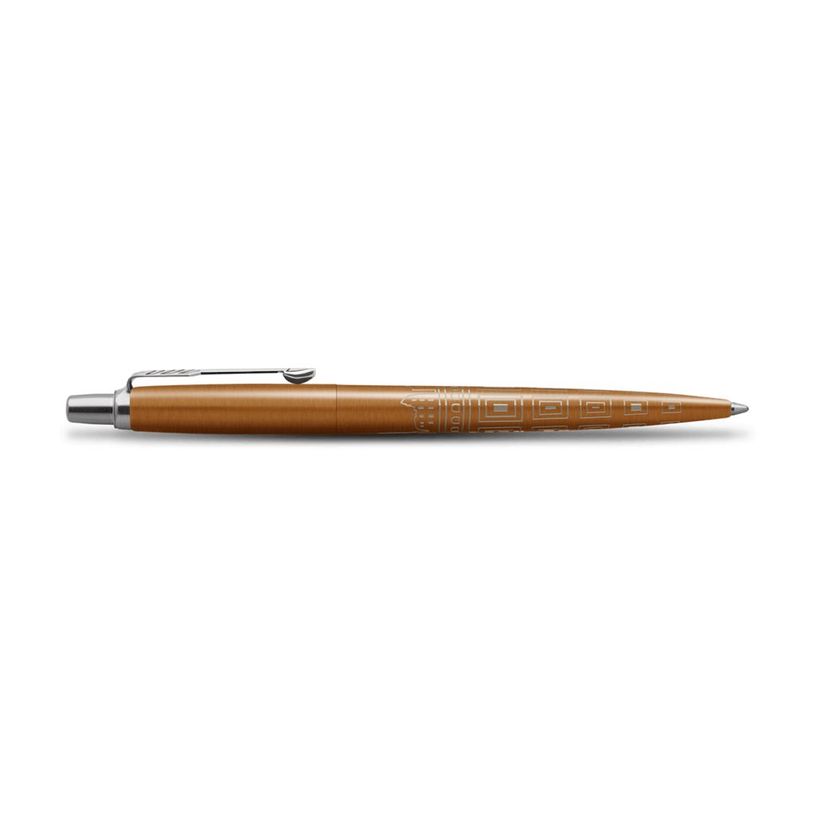 3026981981975-Parker Jotter - Stylo bille - Édition spéciale Rome - Bronze Finition chrome - Encre Ble-P_405216612_4-1