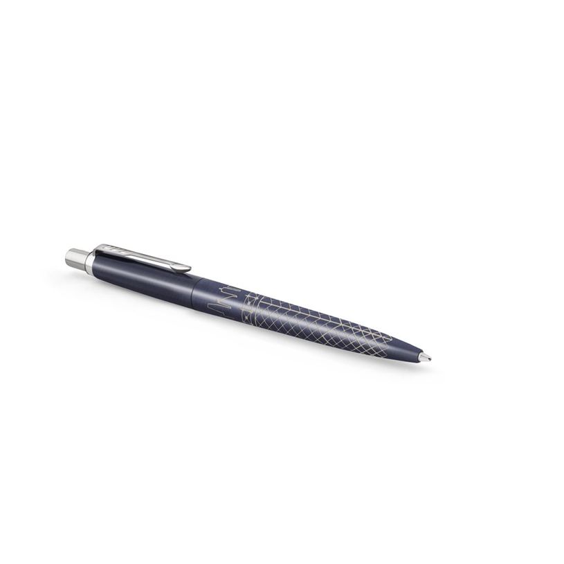 3026981981968-Parker Jotter - Stylo bille - Édition spéciale Sydney - Bleu Finition chrome - Encre Ble-P_405216613_5-1