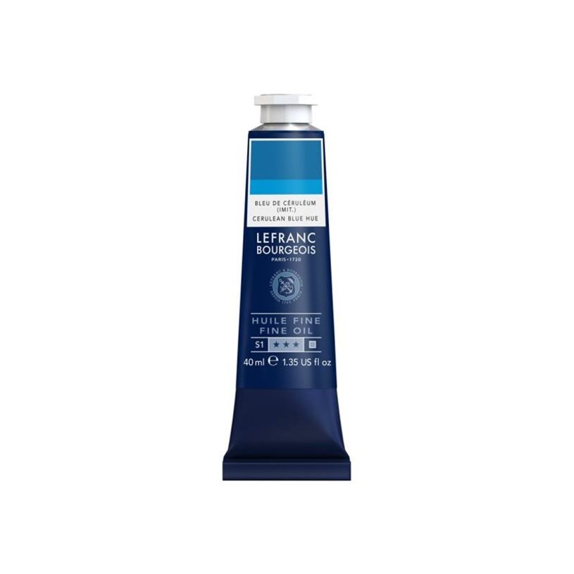 3013643017776-Lefranc Bourgeois - Peinture à l'huile - teinte bleue céruléen - opaque - fine - 40 ml-P_405216756_2-0