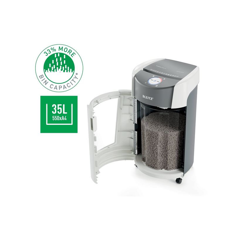 4002432137626-Leitz IQ Optimax - destructeur de documents coupe micro P5 - 10 feuilles - Corbeille 35 li-P_405216859_1-8