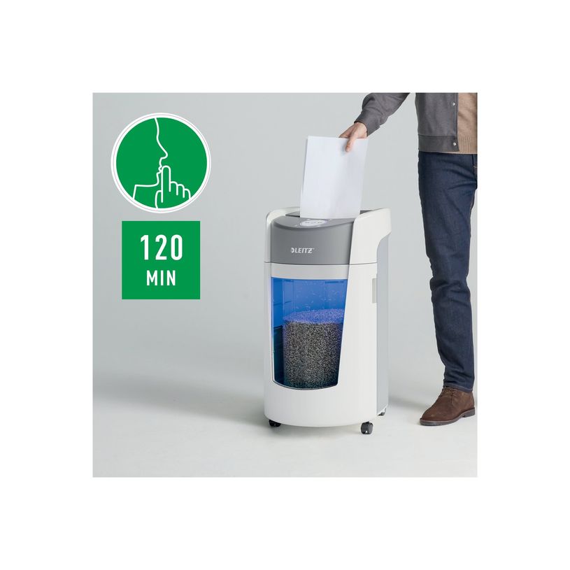 4002432137626-Leitz IQ Optimax - destructeur de documents coupe micro P5 - 10 feuilles - Corbeille 35 l-P_405216859_5-12