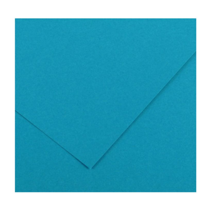 3148950400581-CANSON Iris Vivaldi - Papier Dessin Couleur - Lisse - 120 g/m² - Feuille - 50x65cm - Bleu Primaire--0