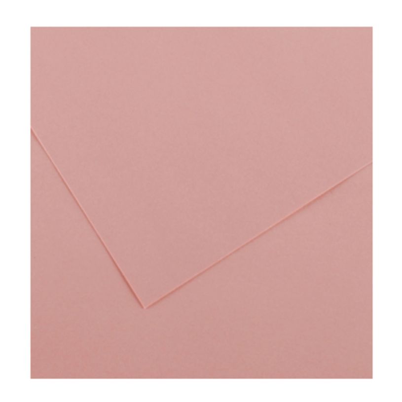 3148950400475-CANSON Iris Vivaldi - Papier Dessin Couleur - Lisse - 120 g/m² - Feuille - 50x65cm - Rose Pétale--0