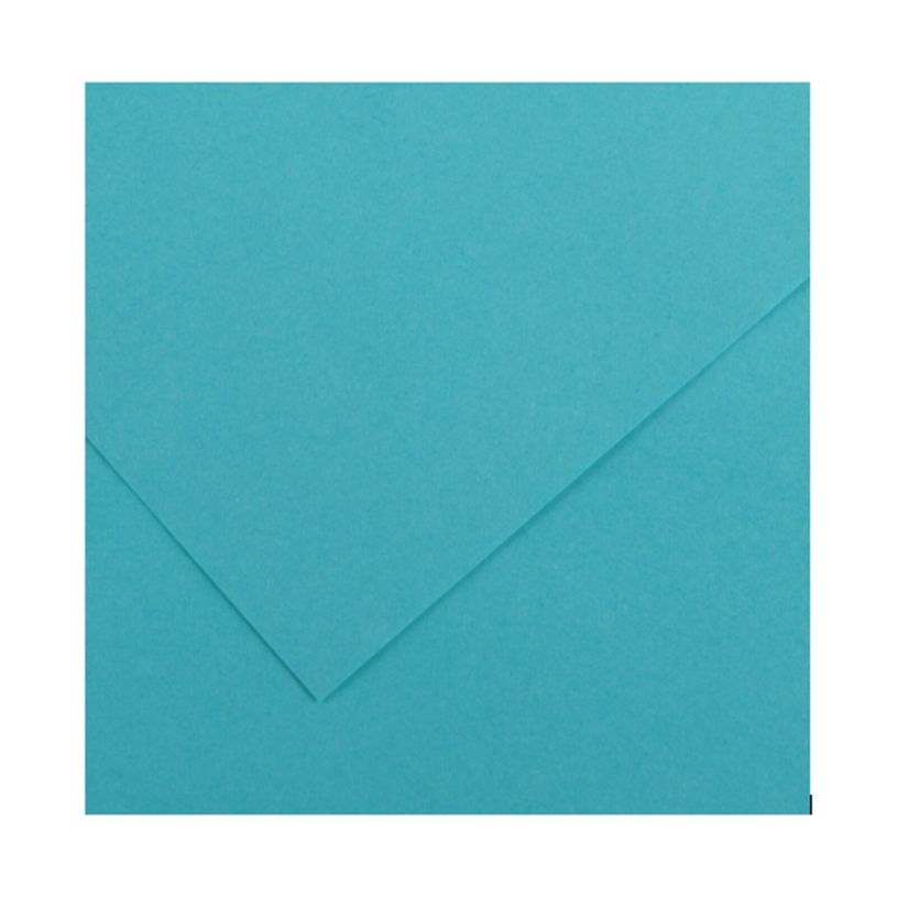 3148950408020-CANSON Iris Vivaldi - Papier Dessin Couleur - Lisse - 240 g/m² - Feuille - A4-21x29,7cm - Bleu Turquoi--0