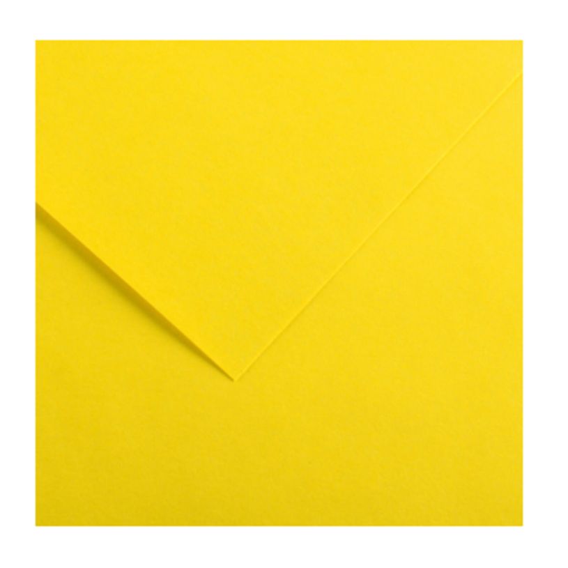 3148950407818-CANSON Iris Vivaldi - Papier Dessin Couleur - Lisse - 240 g/m² - Feuille - A4-21x29,7cm - Jaune Canari--0