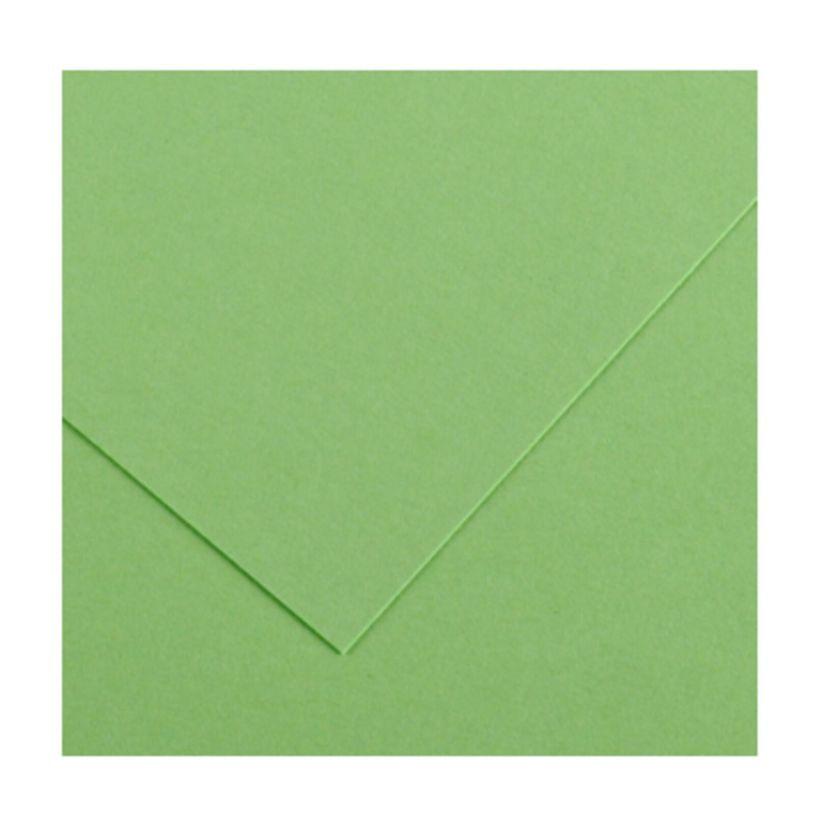 3148950408044-CANSON Iris Vivaldi - Papier Dessin Couleur - Lisse - 240 g/m² - Feuille - A4-21x29,7cm - Vert Pomme--0