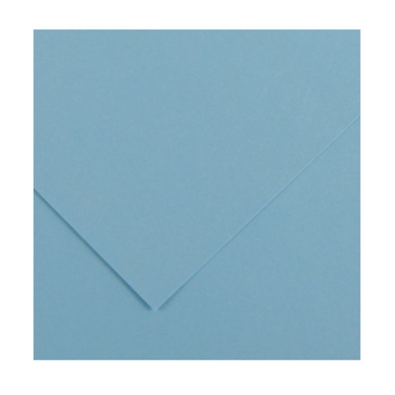 3148950400192-CANSON Iris Vivaldi - Papier Dessin Couleur - Lisse - 120 g/m² - Feuille - A4-21x29,7cm - Bleu Ciel--0