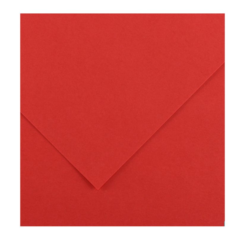 3148950403681-CANSON Iris Vivaldi - Papier Dessin Couleur - Lisse - 240 g/m² - Feuille - 50x65cm - Rouge--0