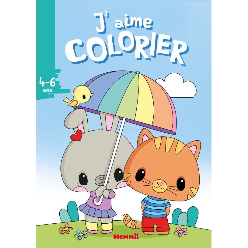9782508057113-J'aime colorier (Lapine et chat) - 4-6 ans--0