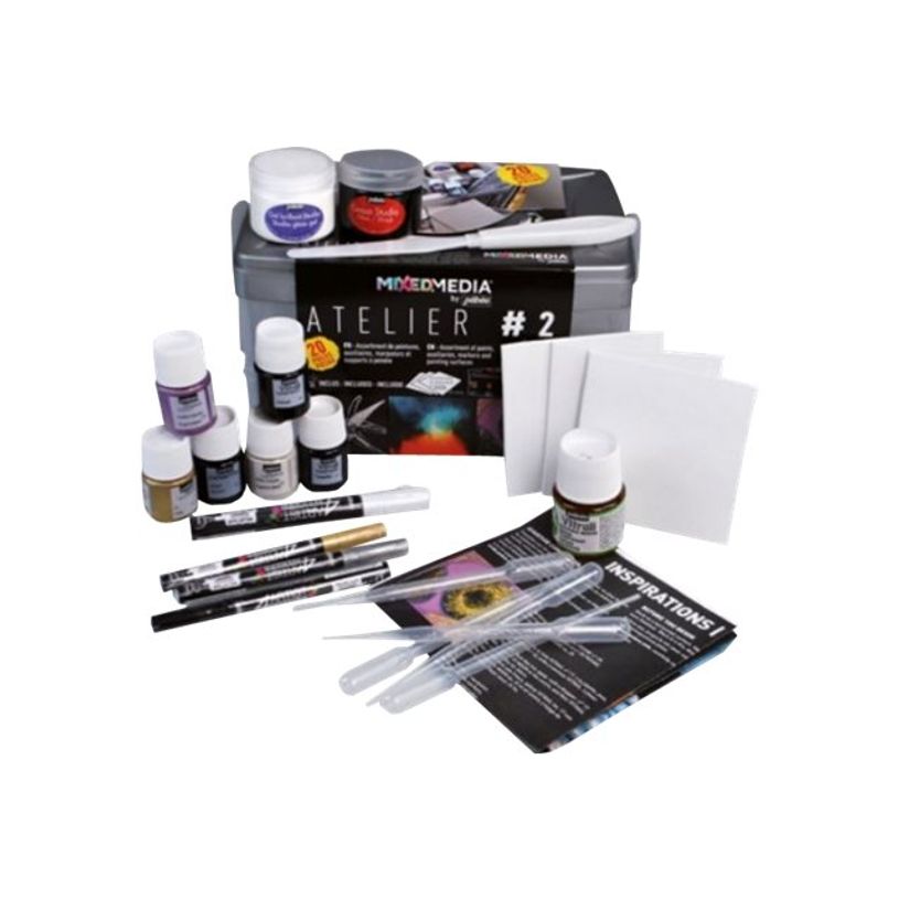 3167867587024-Pebeo Mixed Media Atelier #2 - Ensemble de peinture et marqueur-P_405220533_1-0