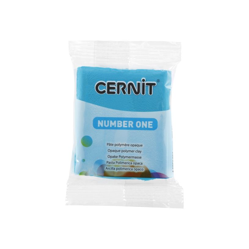 5411711448299-Cernit Number One - Pâte à modeler - 56 g - bleu turquoise - argile polymère-P_405220604_1-0