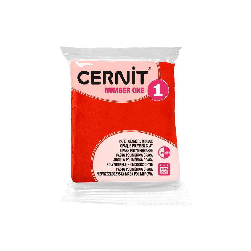 5411711426945-Cernit Number One - Pâte à modeler - 56 g - rouge coquelicot - argile polymère-P_405220610_2-3