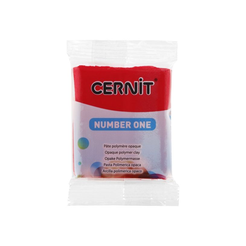 5411711426952-Cernit Number One - Pâte à modeler - 56 g - rouge Noël - argile polymère-P_405220611_1-0