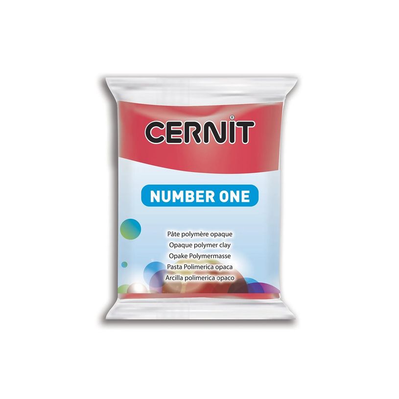 5411711426952-Cernit Number One - Pâte à modeler - 56 g - rouge Noël - argile polymère-P_405220611_5-4