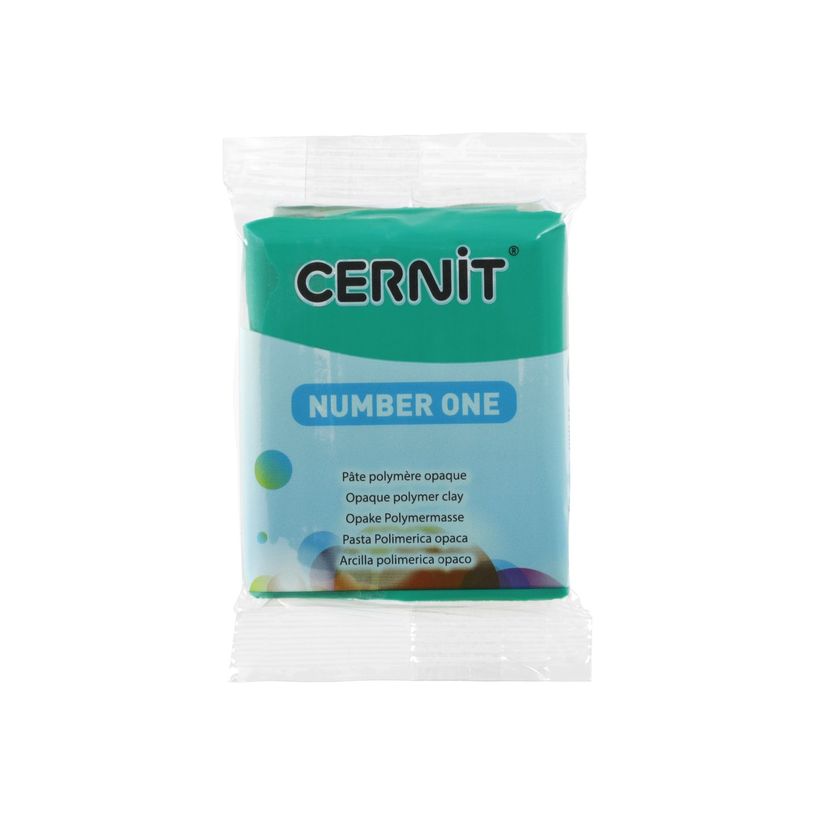 5411711426976-Cernit Number One - Pâte à modeler - 56 g - vert - argile polymère-P_405220615_1-0