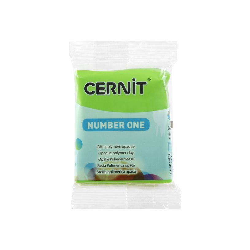 5411711426983-Cernit Number One - Pâte à modeler - 56 g - vert clair - argile polymère-P_405220617_1-0