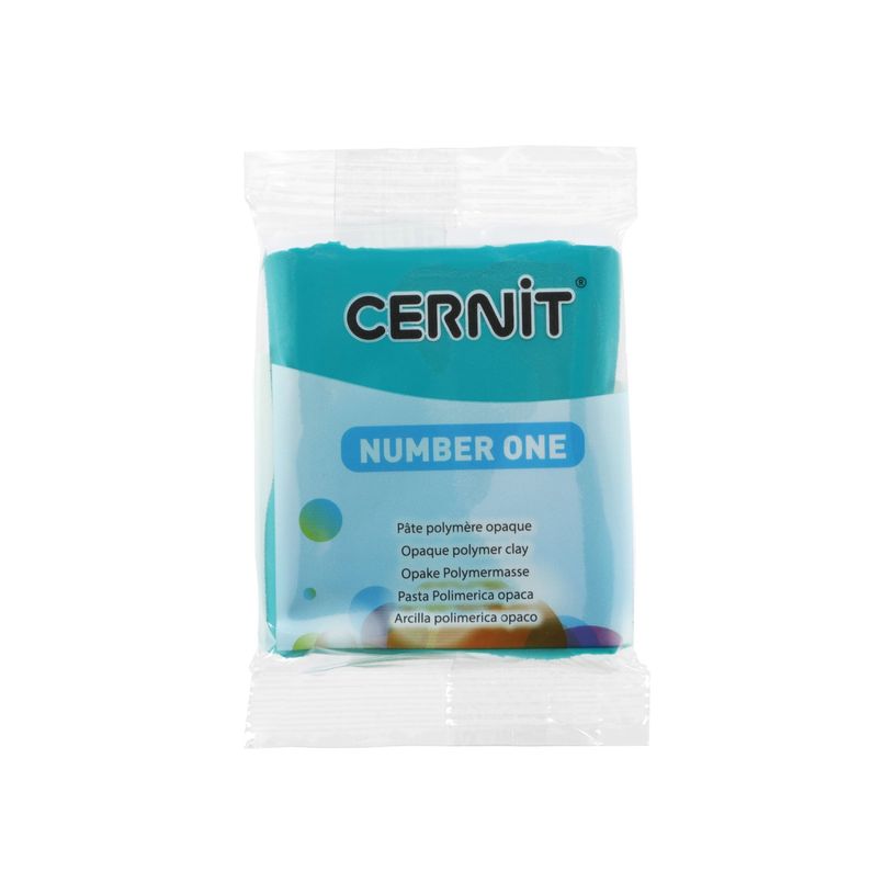 5411711456072-Cernit Number One - Pâte à modeler - 56 g - Vert émeraude - argile polymère-P_405220618_1-0