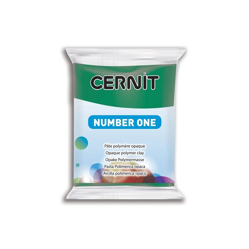 5411711456072-Cernit Number One - Pâte à modeler - 56 g - Vert émeraude - argile polymère-P_405220618_2-4