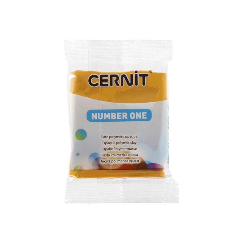 5411711447858-Cernit Number One - Pâte à modeler - 56 g - ocre jaune - argile polymère-P_405220625_1-0