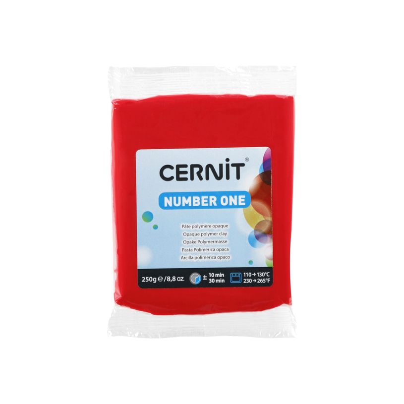 5411711427171-Cernit Number One - Pâte à modeler - 250 g - rouge - argile polymère-P_405220640_1-0