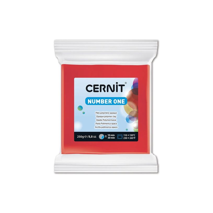 5411711427171-Cernit Number One - Pâte à modeler - 250 g - rouge - argile polymère-P_405220640_4-1