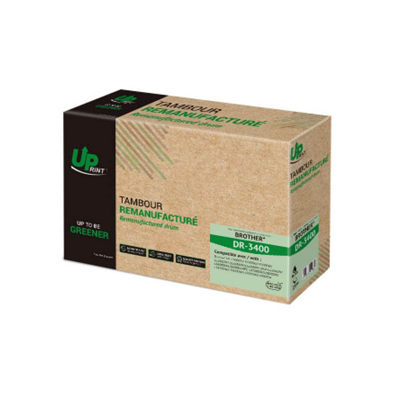 3584770912680-Tambour remanufacturée Brother DR3400 - noir - Uprint--0