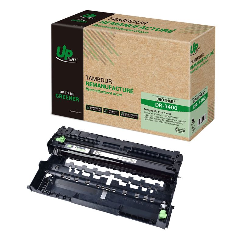3584770912680-Tambour remanufacturé Brother DR3400 - noir - Uprint--2