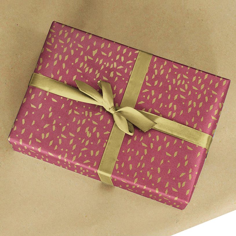 5404019381368-Rouleau papier cadeau kraft 0,7 x 50 m 65g imprimé confettis - Viquel-P_405221358_3-2