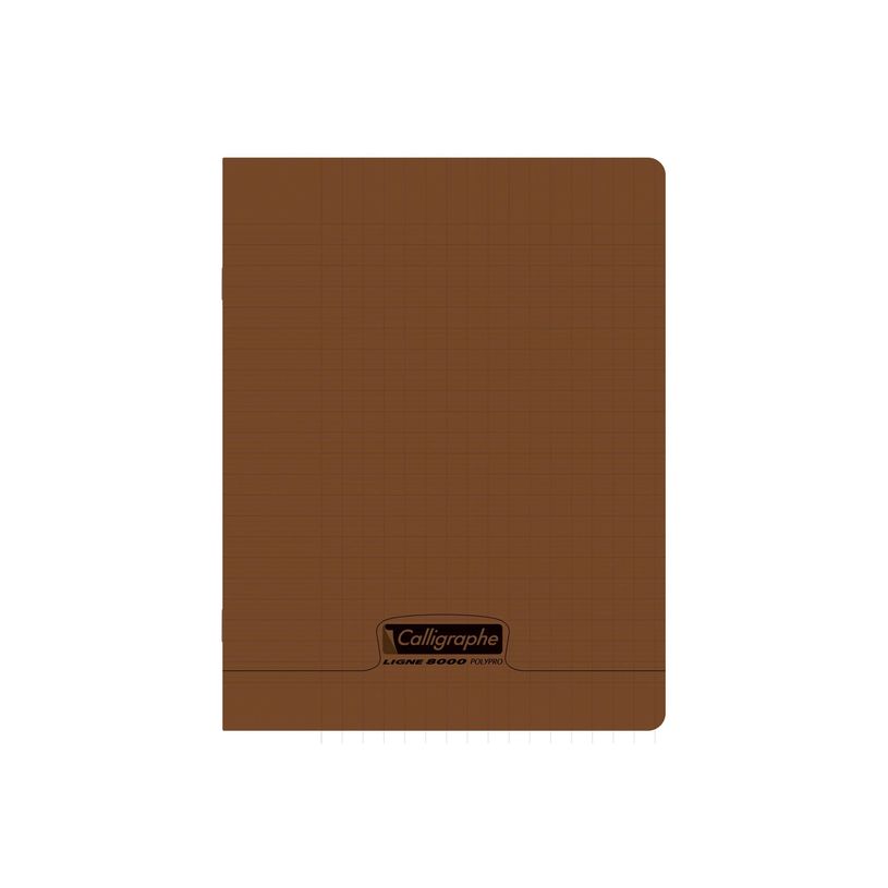 3210330189314-Calligraphe 8000 - Cahier polypro - 17 x 22 cm - 96 pages - grands carreaux (Seyes) - marr-P_405221541_1-0