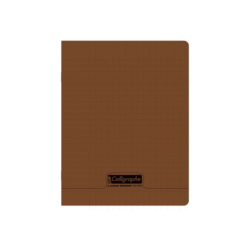 3210330189314-Calligraphe 8000 - Cahier polypro - 17 x 22 cm - 96 pages - grands carreaux (Seyes) - marr-P_405221541_2-1