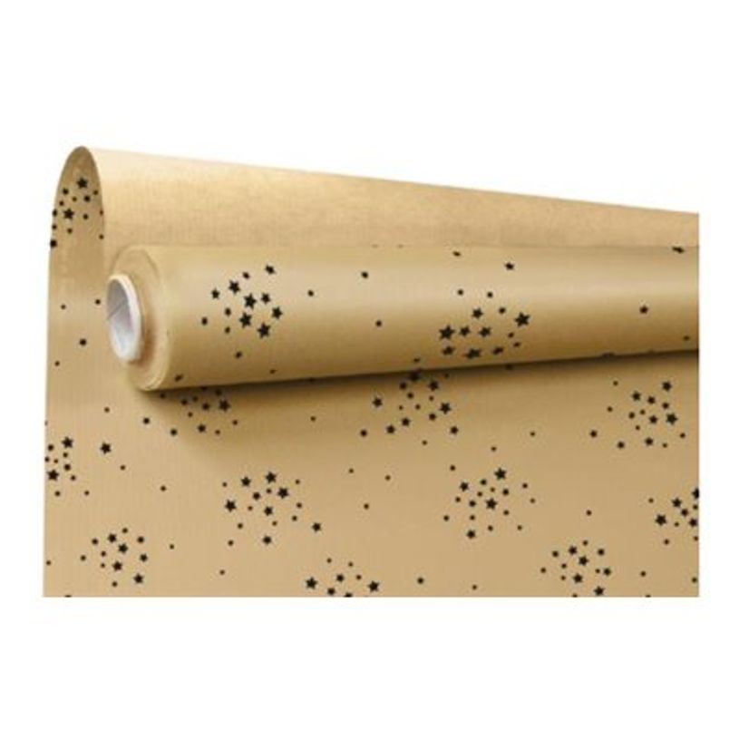 3281650603859-Rouleau papier cadeau kraft Starry 0,70 x 50 m-P_405221650_2-1