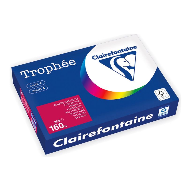 3329680002423-Clairefontaine Trophée - Papiers - rouge intense - A4 (210 x 297 mm) - 160 g/m² - Ramett-P_405221723_1-0